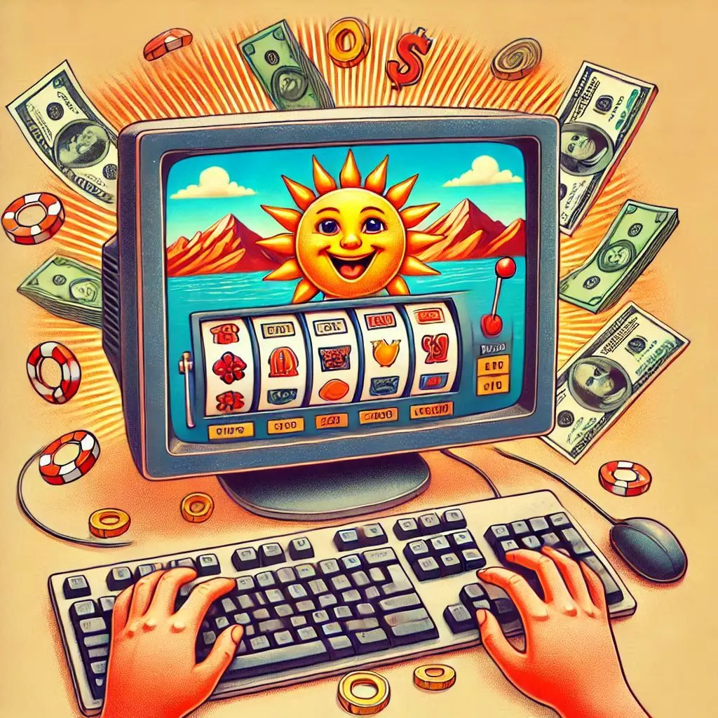 slots op de monitor GAMDOM CASINO